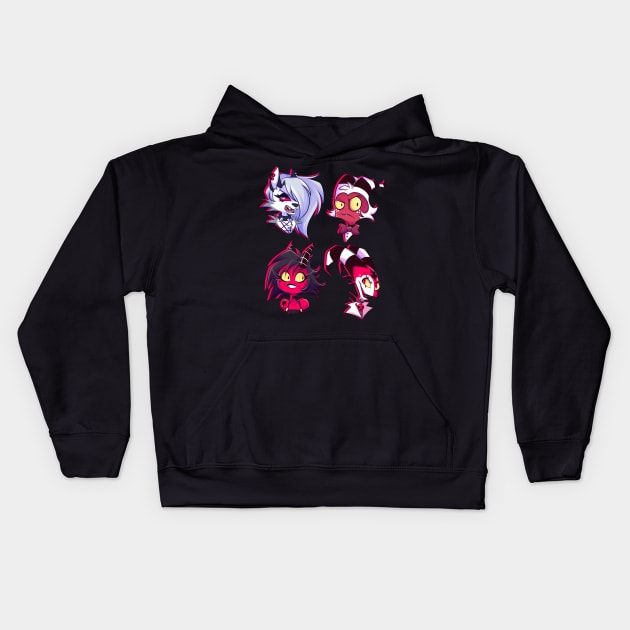 Helluva Gang Kids Hoodie by jekylldraws